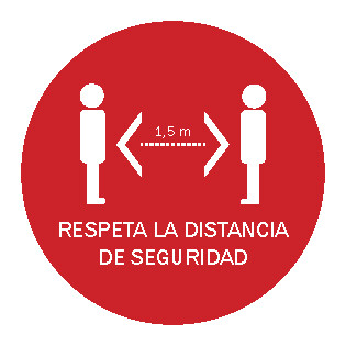 VINILOS DE SUELO "Respeta la distancia de seguridad"
