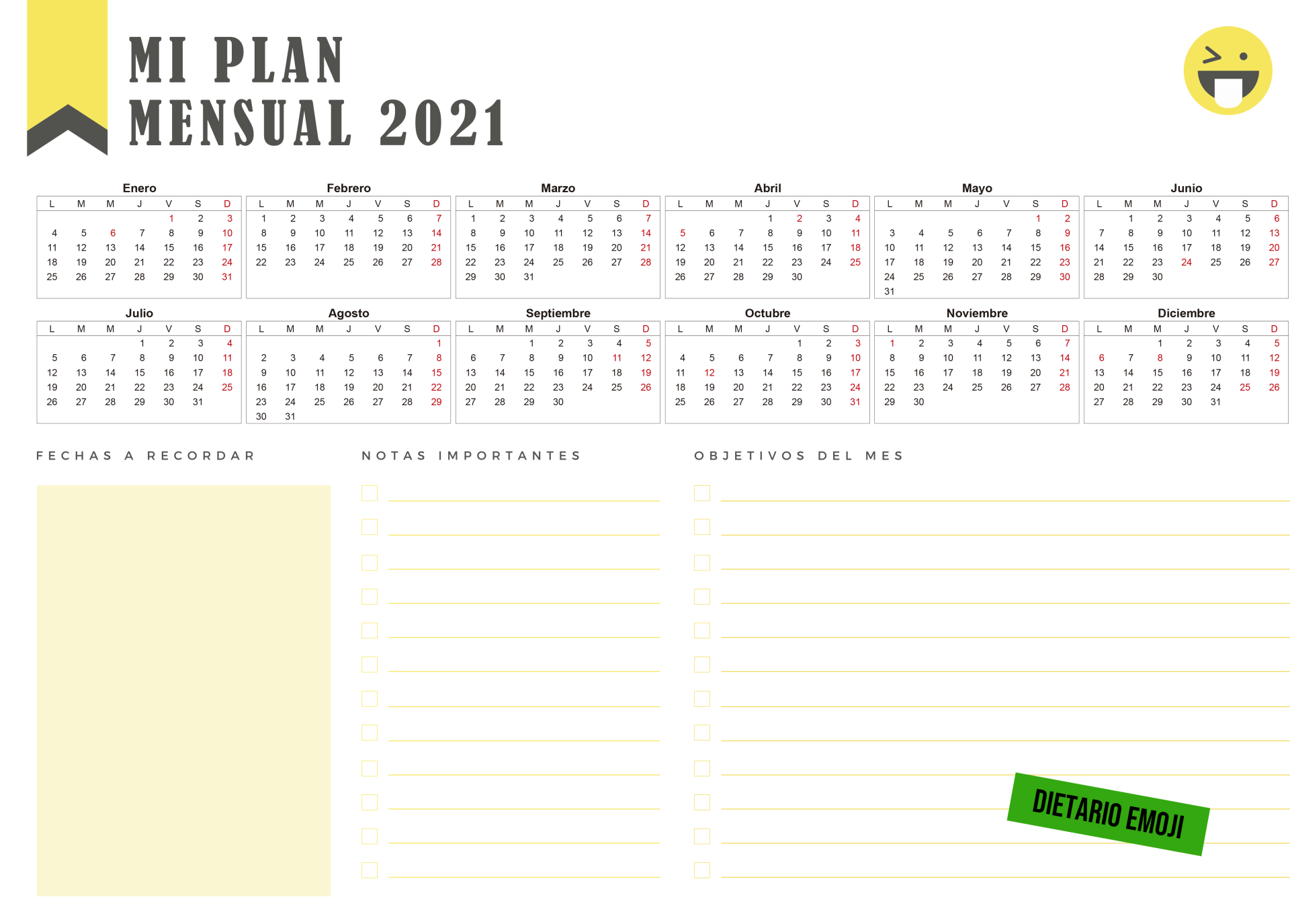 CALENDARIO MESA-DIETARIO