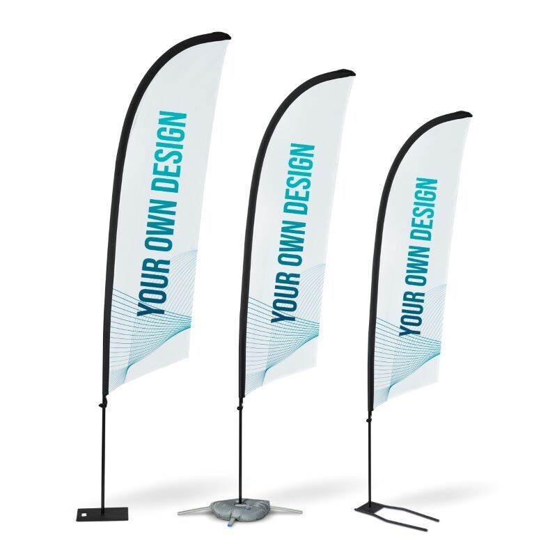 BANNERS TÉXTIL EXTERIOR TIPO BANDERA (SURF)