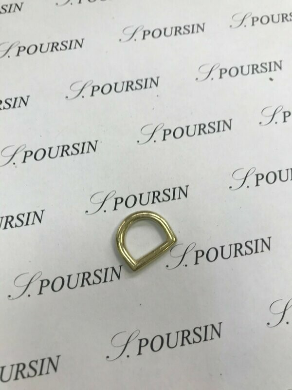 Dé fondu 12mm Laiton Poli Bille - lot de 4 pièces