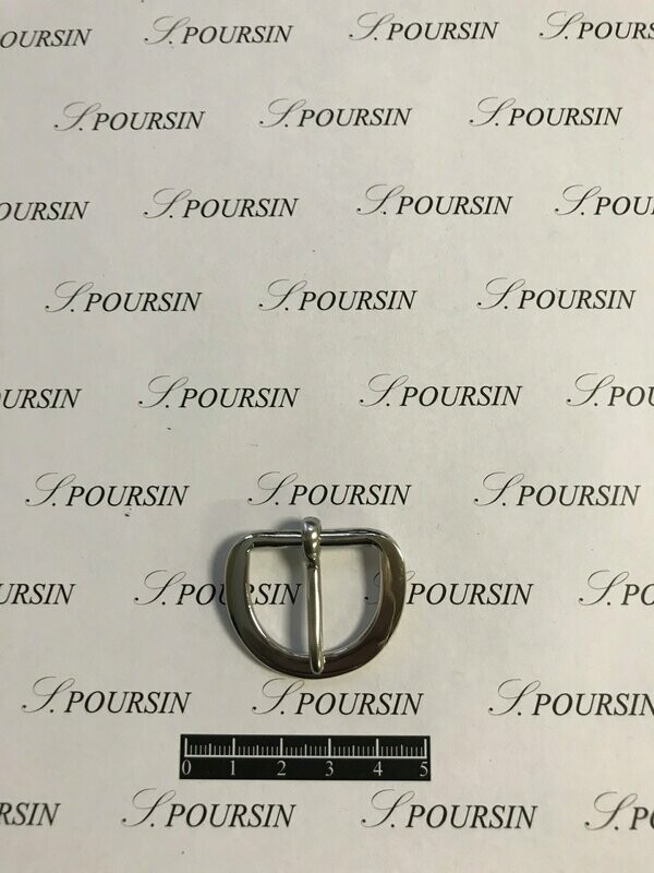 Boucle 28/25 Laiton Poli Nickel - Bonne Affaire! - lot de 2 pièces