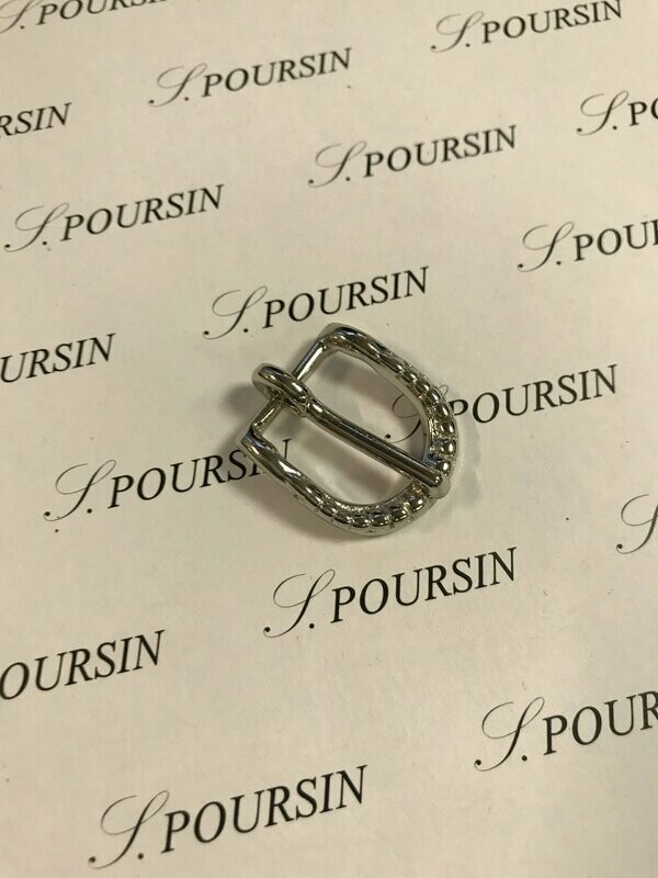 Boucle 506/16 Laiton Poli Bille Nickel - lot de 2 pièces