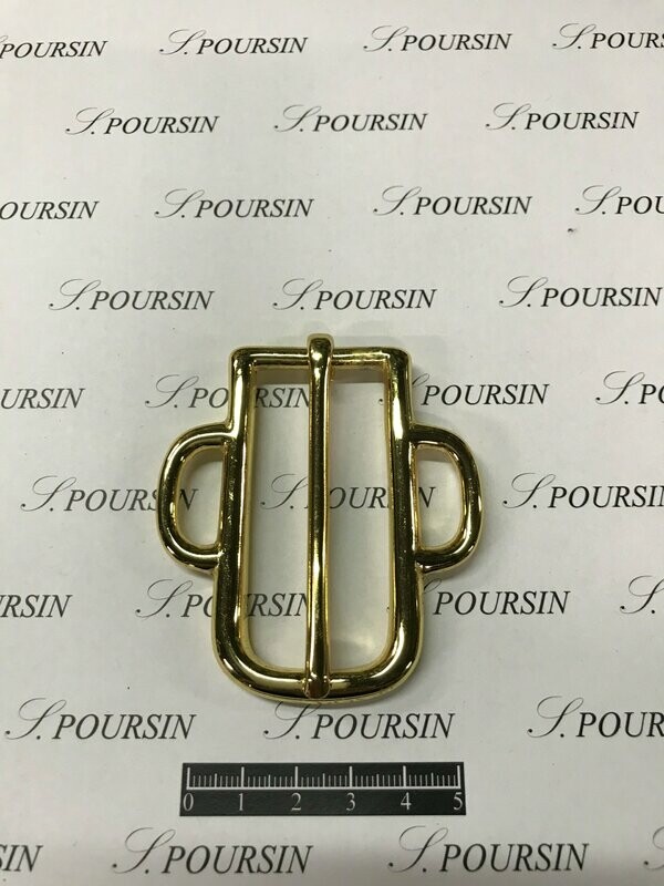 Boucle mancelle Lyre 27x18 Laiton Poli Main Doré  Or3N - Bonne Affaire!- lot de 2 pièces