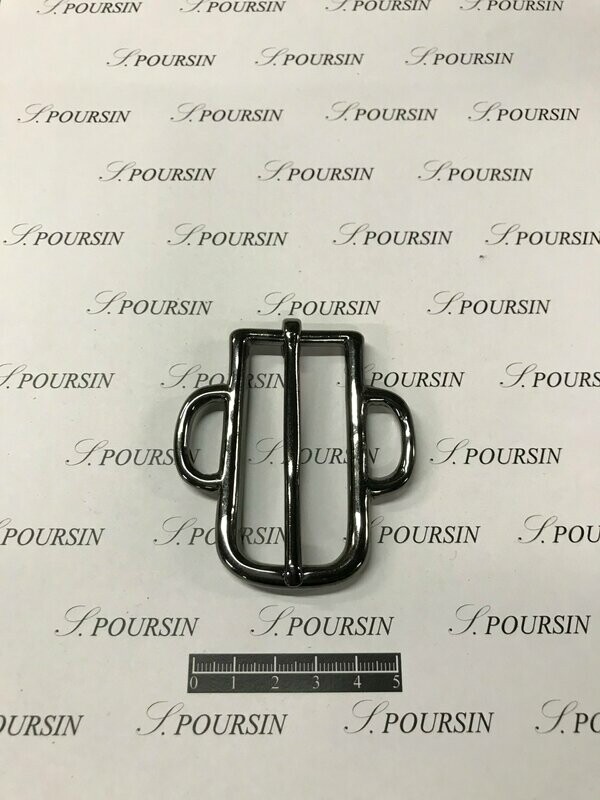 Boucle mancelle Lyre 27x18 Laiton Nickel Noir Verni  -Bonne Affaire!- 1 pièce