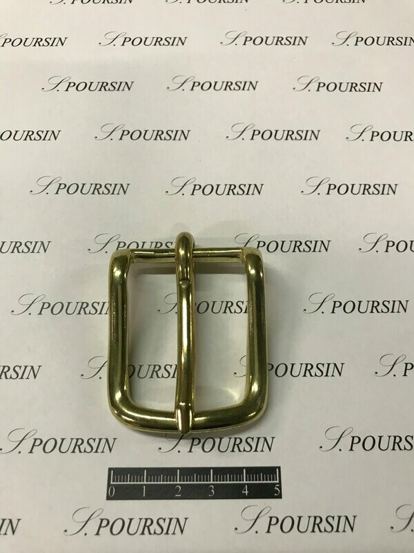 Boucle dossière Lyre 36mm CH  Laiton Poli Bille - lot de 1 pièce