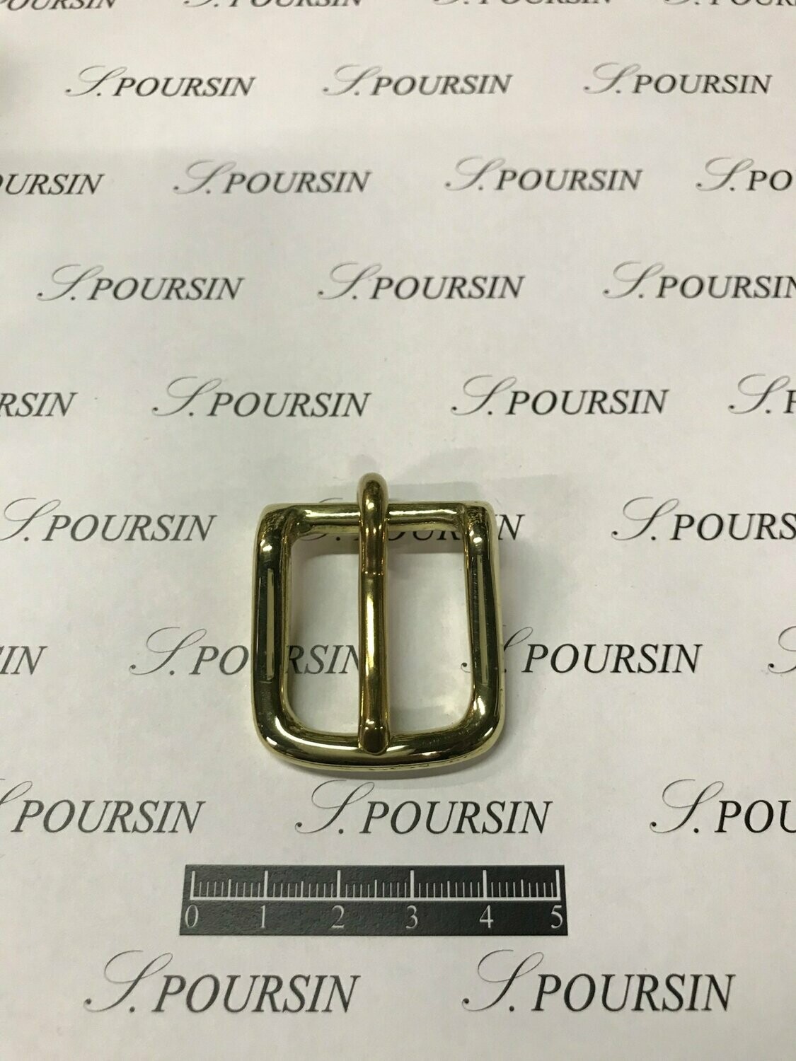 Boucle Lyre 25mm CH Laiton Poli Main - lot de 2 pièces