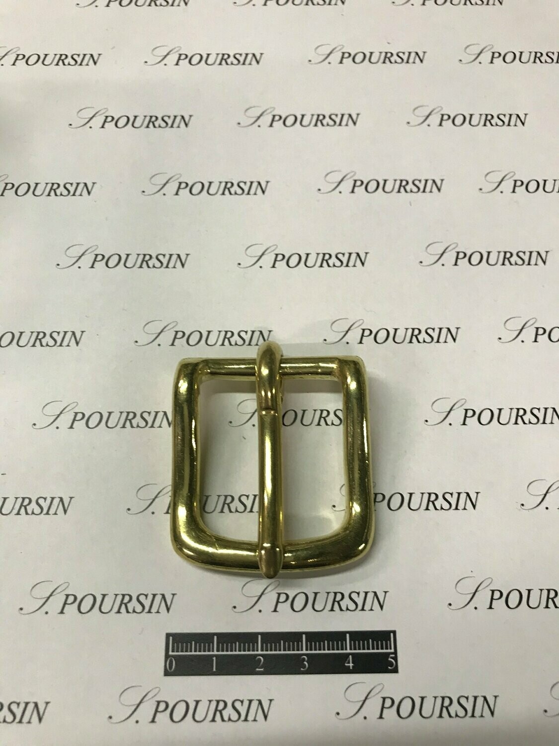 Boucle dossière Lyre 32mm CH Laiton Poli Bille - lot de 2 pièces