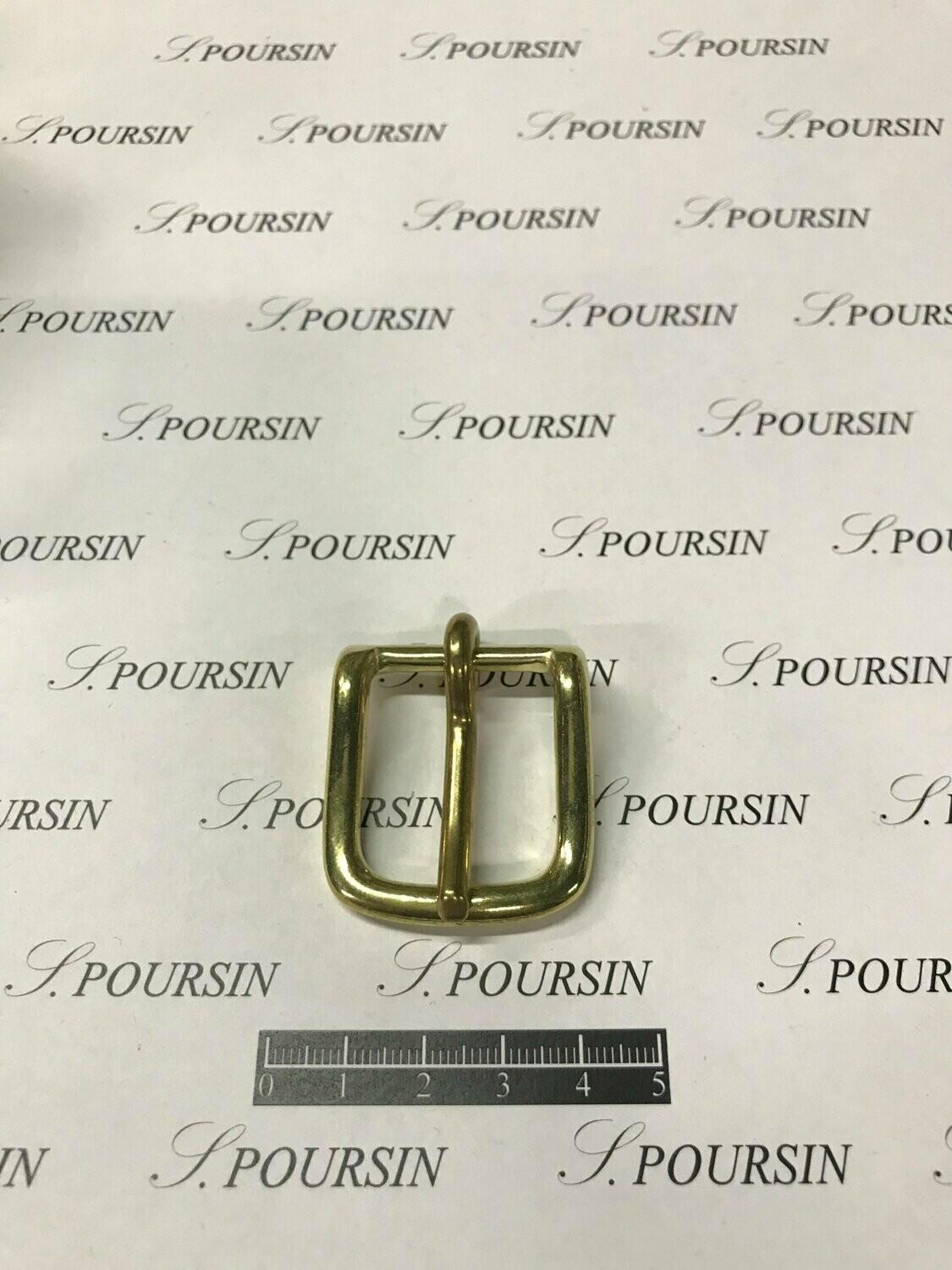 Boucle Lyre 25mm CH Laiton Poli Bille - lot de 4 pièces
