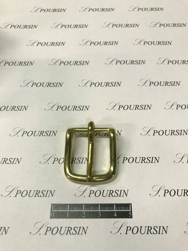 Boucle Lyre 25mm CH Laiton Poli Bille - lot de 4 pièces