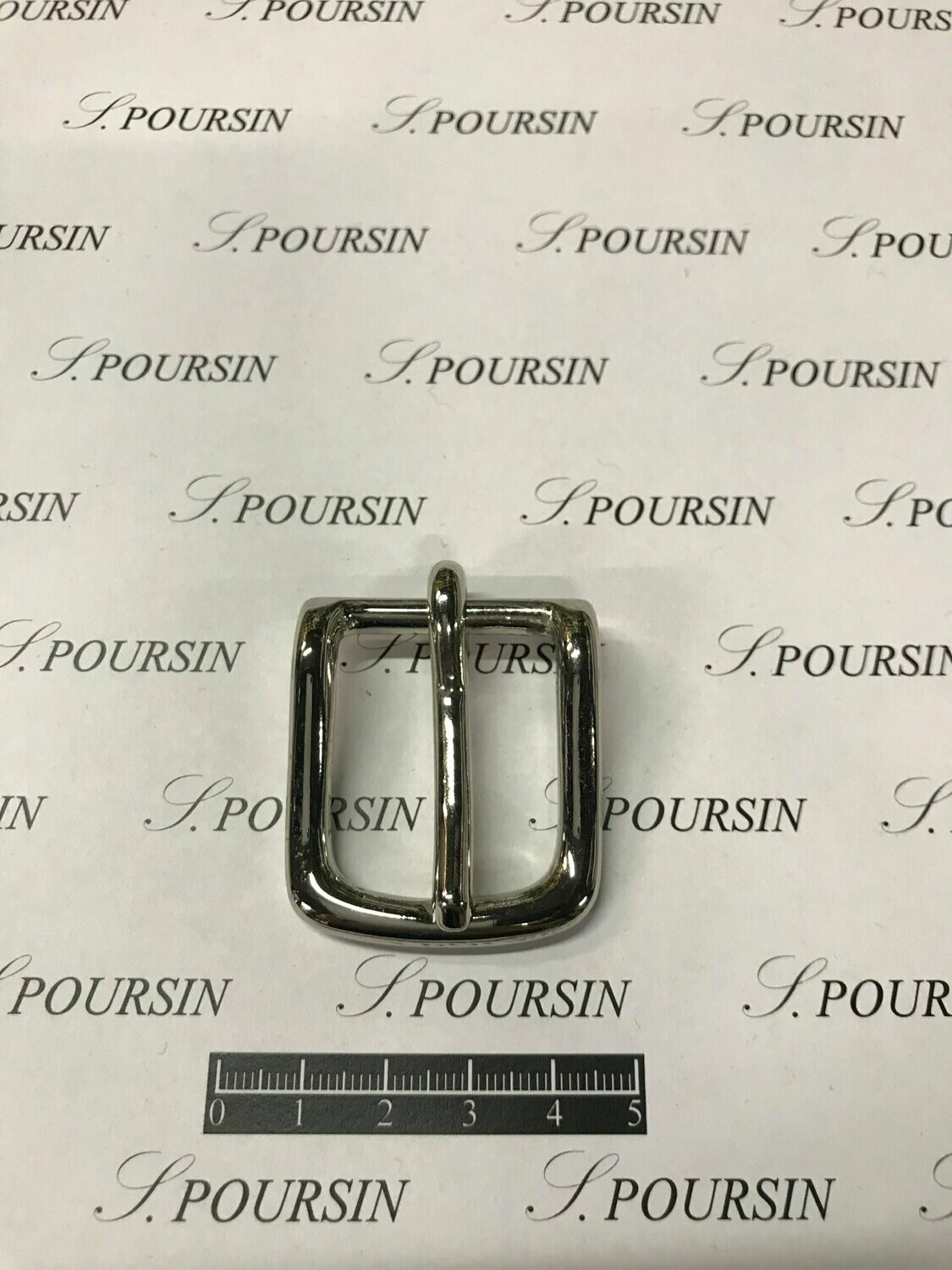 Boucle Lyre 27mm CH Laiton Poli Main Nickel - 1 pièce