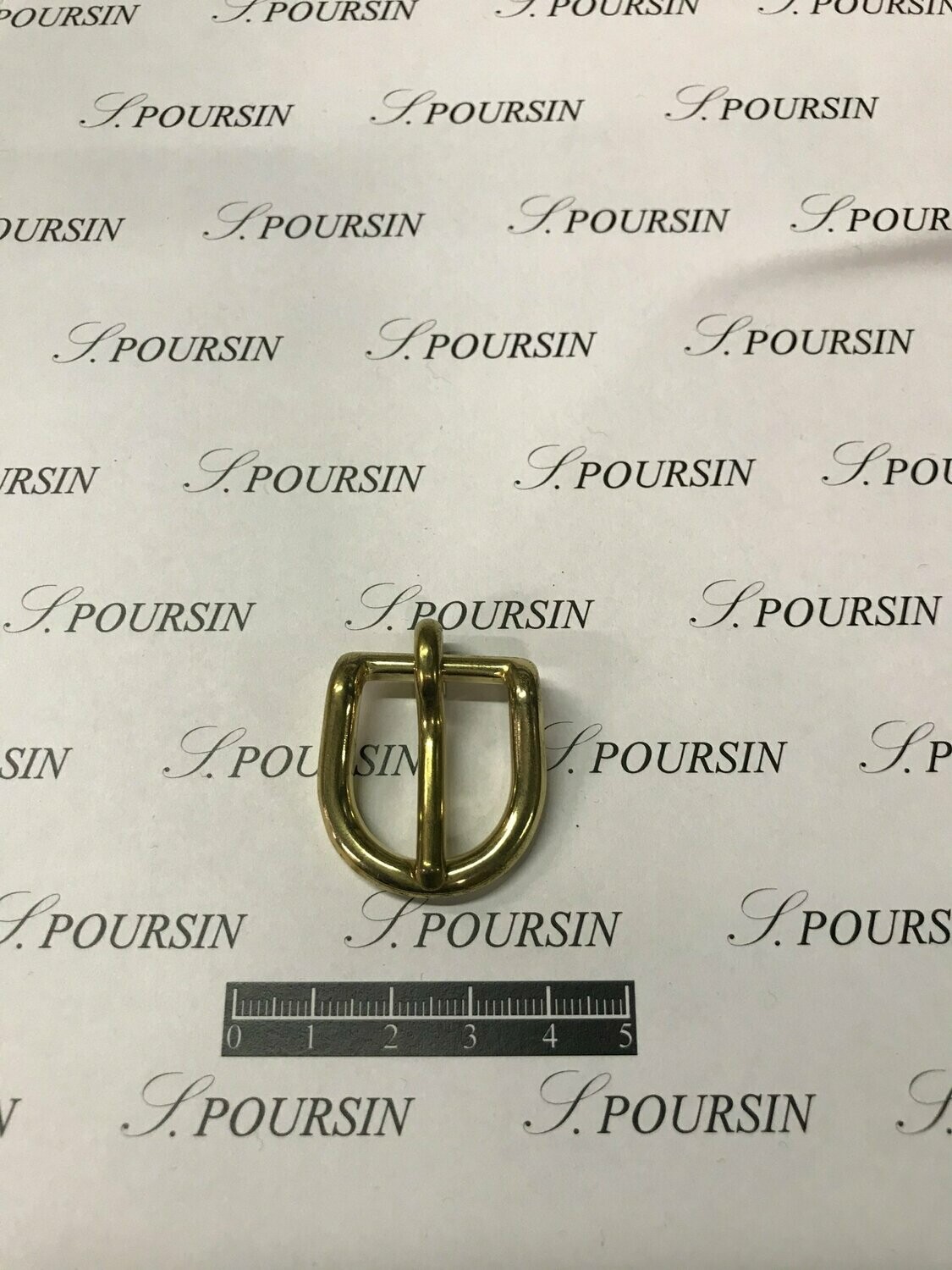 Boucle 253/18 CH Laiton Poli Bille - lot de 2 pièces