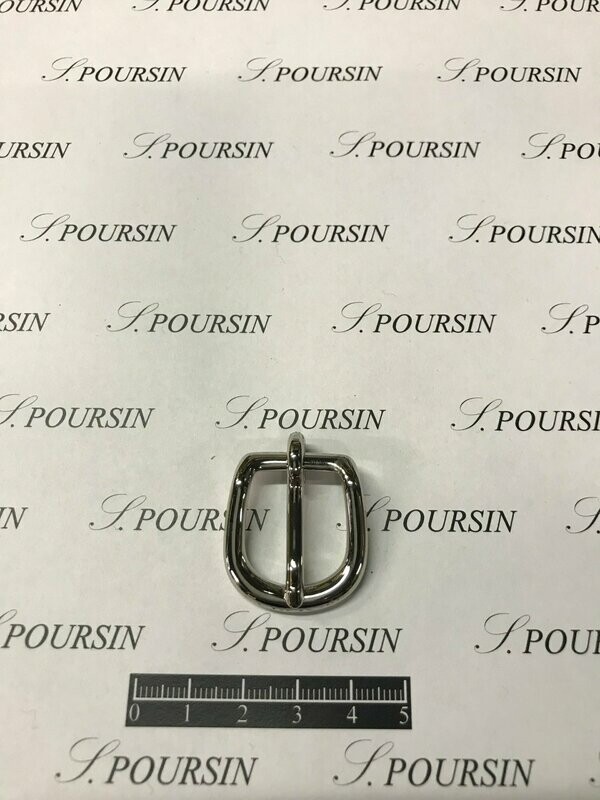 Boucle 253/16 CH Laiton Poli Main Nickel - lot de 2 pièces