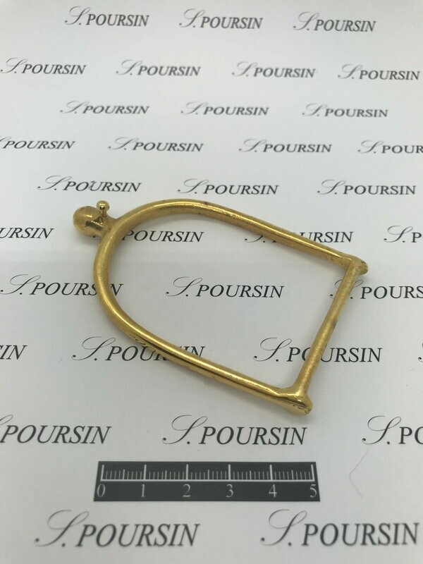 Boucle Eperon 261/45 Bis Eperon à Tenon Laiton Doré Or3N - Bonne Affaire!  - lot de 2 pièces