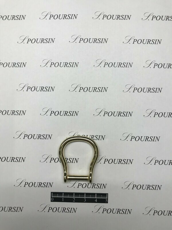Manillon 20mm Laiton Poli Bille - lot de 4 pièces