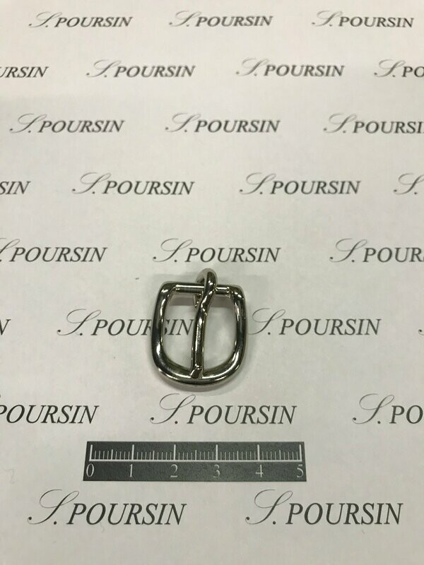 Boucle 253/14 CH Laiton Poli Bille Nickel - lot de 4 pièces
