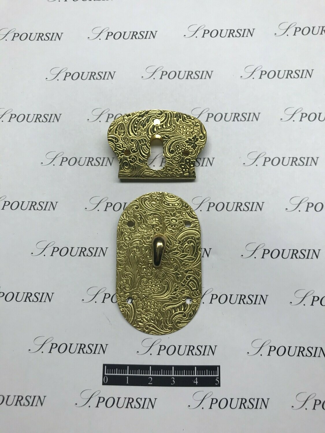 Serrure Etat-Major SEM 50 Laiton Poli  - Bonne Affaire! - lot de 2 pièces