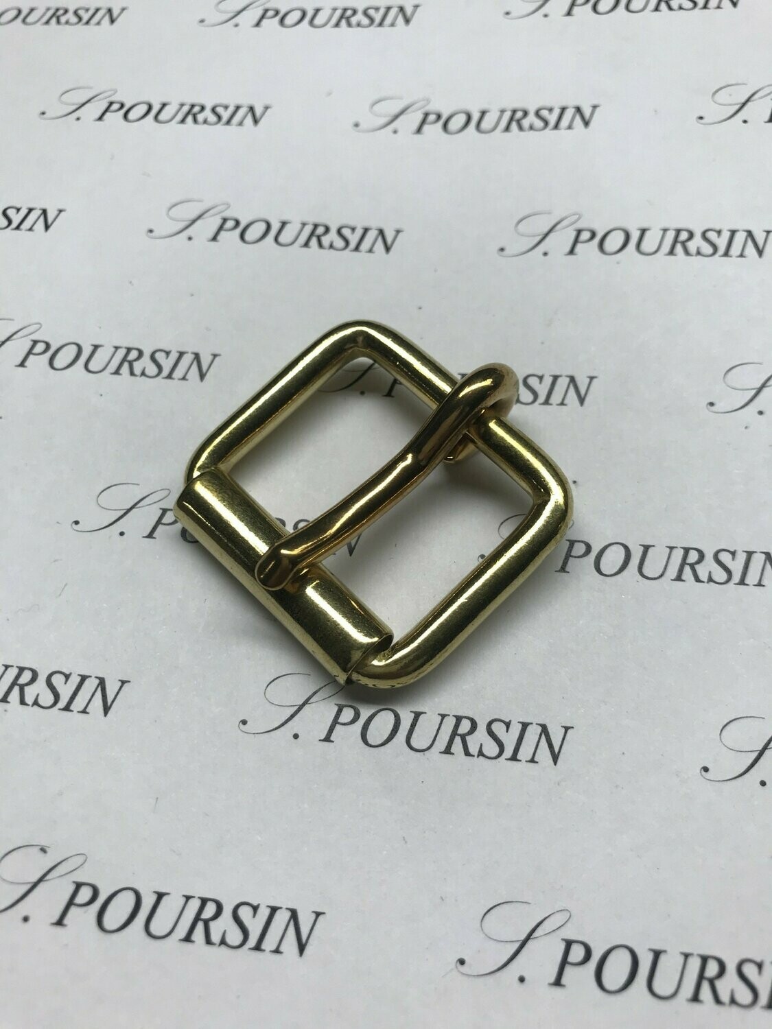 Boucle à Rouleau Soudée 30x4.9 CH Laiton Poli Bille - lot de 5 pièces