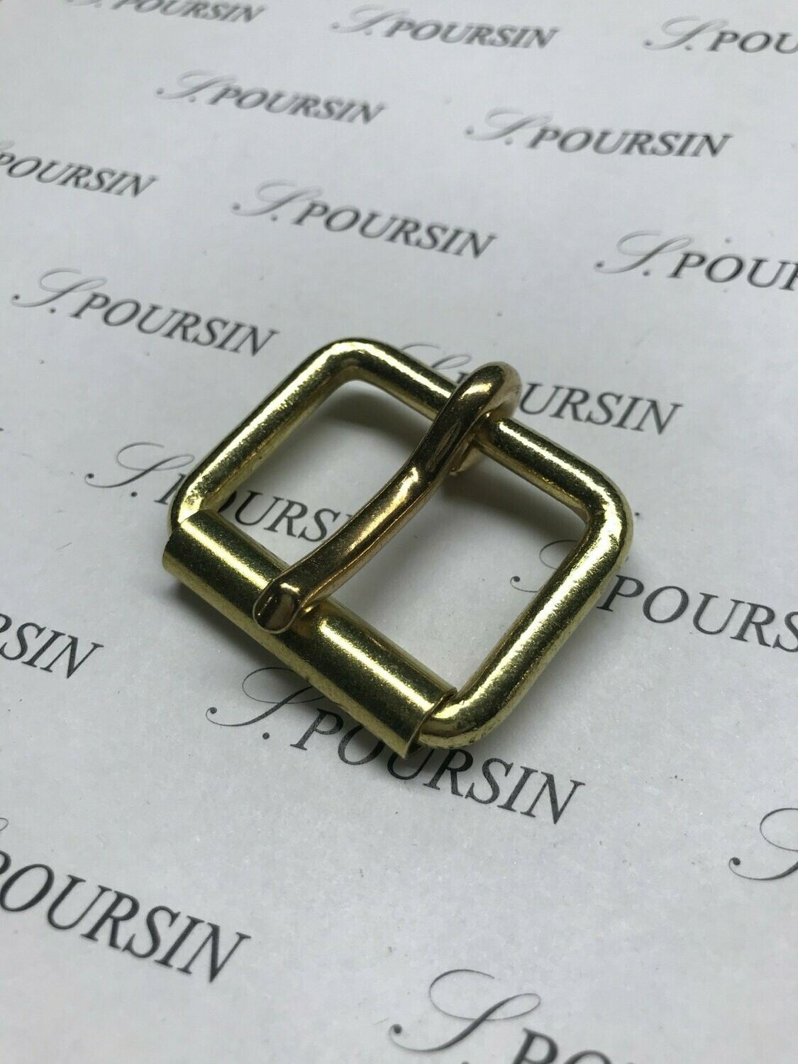 Boucle à Rouleau soudée 32mm CH Laiton Poli Bille - lot de 5 pièces