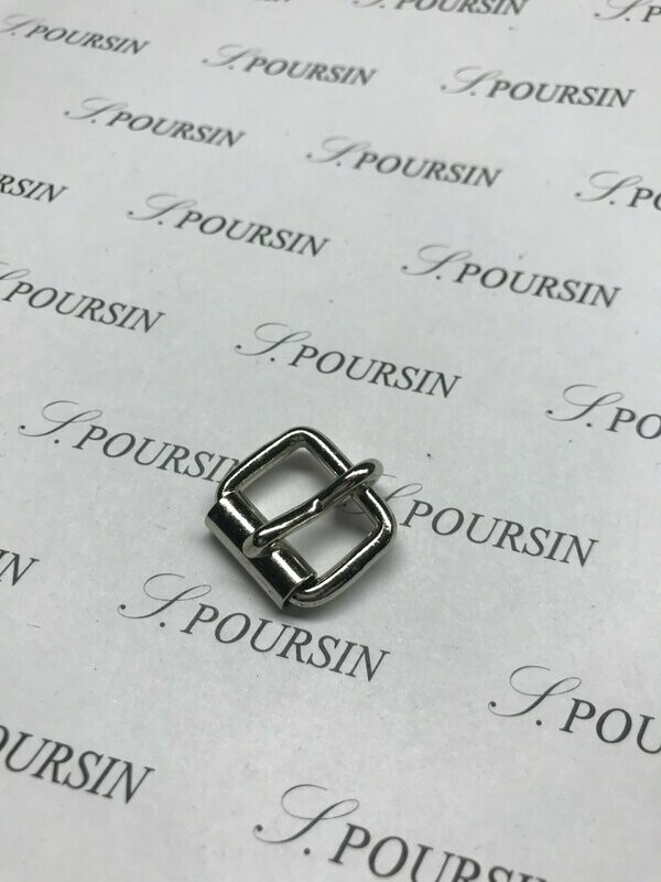 Boucle à Rouleau 16x3,4 Non Soudée Laiton Poli Bille Nickel - lot de 10 pièces