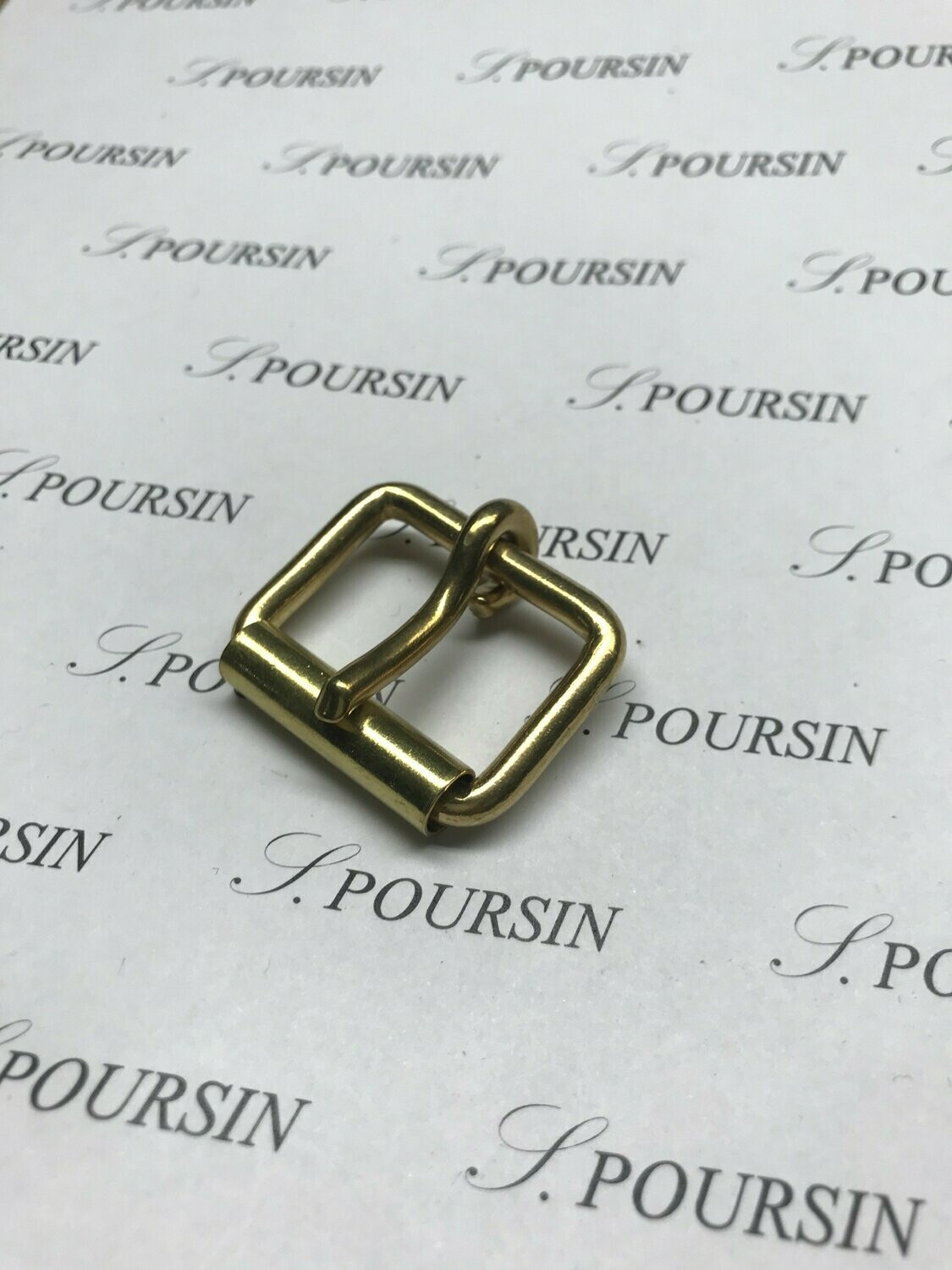 Boucle à Rouleau soudée 28x4,4 CH Laiton Poli Bille - lot de 5 pièces