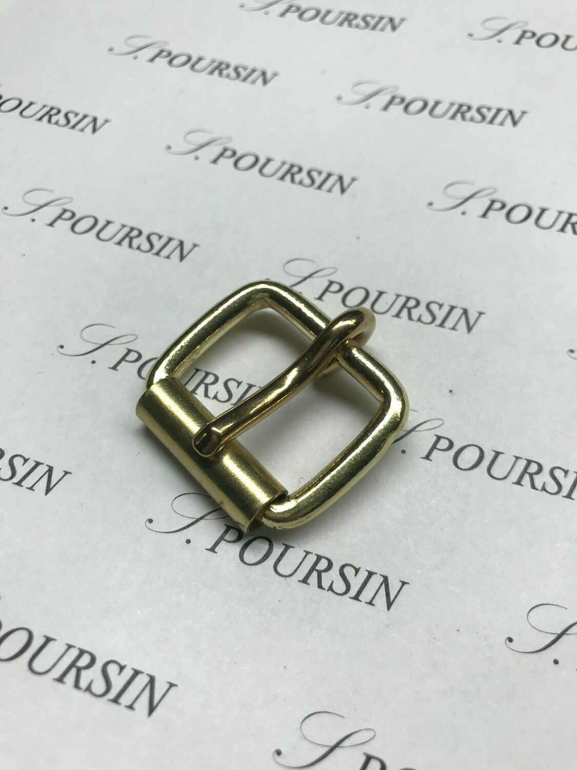 Boucle à Rouleau soudée 25x4,4 FORTE CH Laiton Poli Bille - lot de 10 pièces
