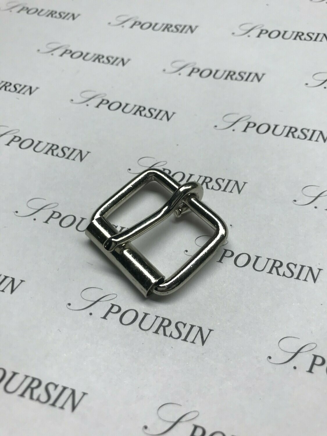 Boucle à Rouleau soudée 25x3,9 CH Laiton Nickel - lot de 5 pièces
