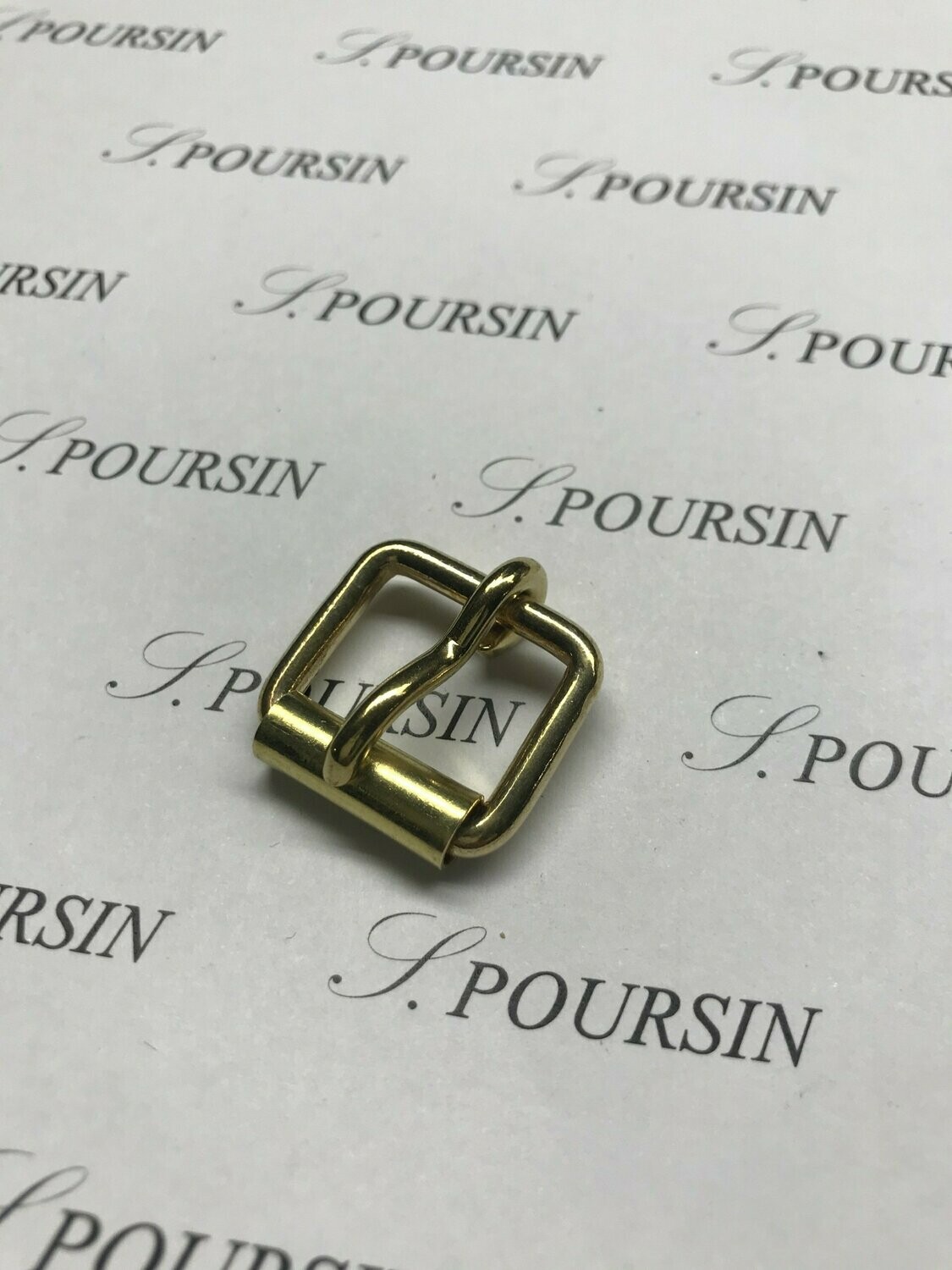 Boucle à Rouleau soudée 18mm CH Laiton Poli Bille - lot de 5 pièces