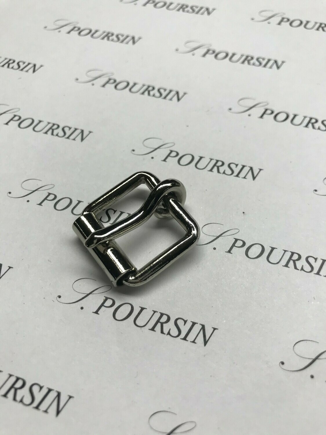 Boucle à Rouleau soudée 18mm CH Laiton Nickel- lot de 5 pièces