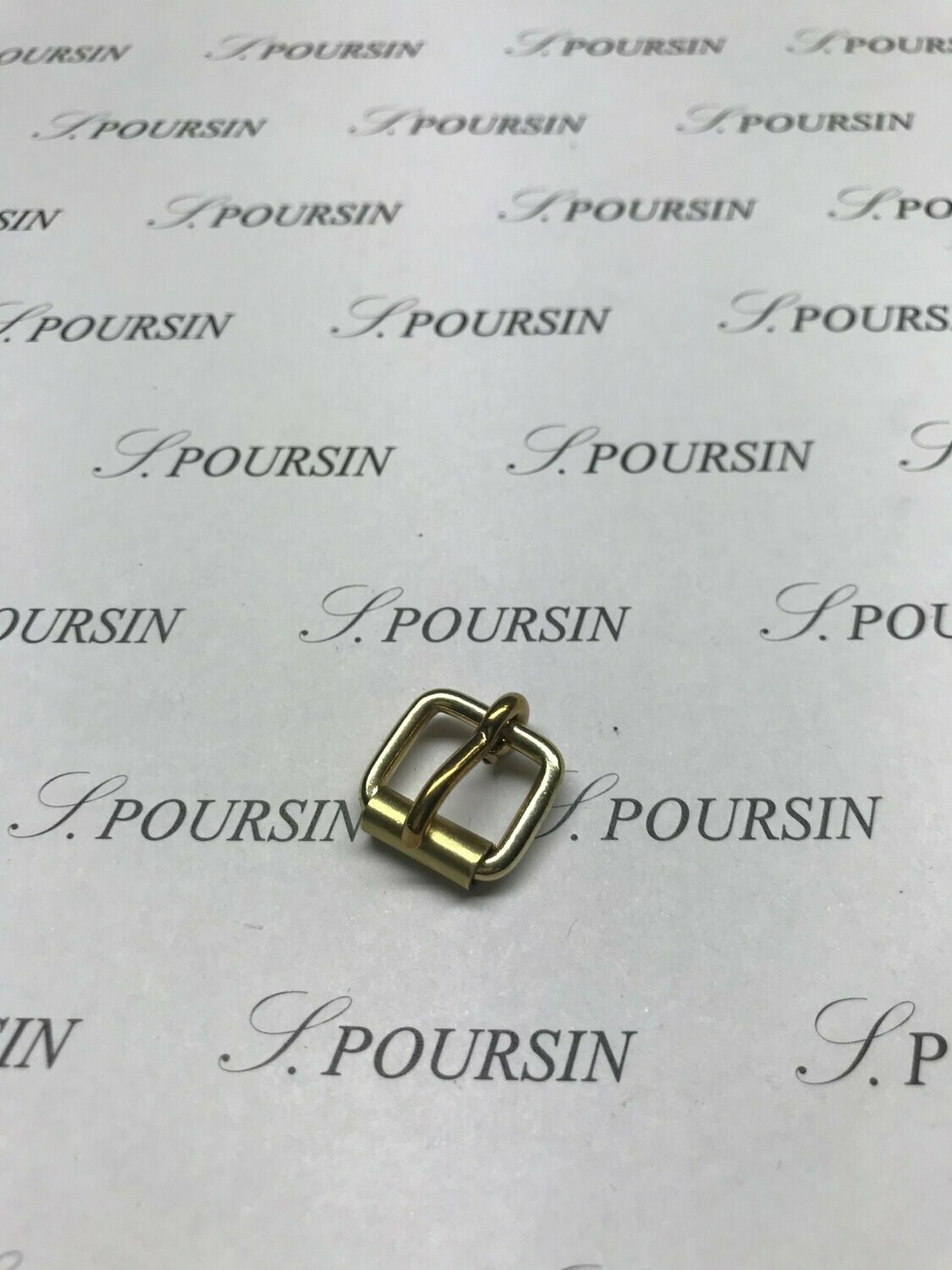 Boucle à Rouleau Soudée 12mm CH Laiton Poli Bille - lot de 10 pièces