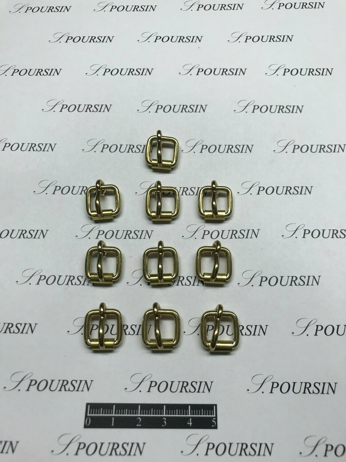 Boucle à Rouleau soudée 10mm CH Laiton Poli Bille - lot de 10 pièces