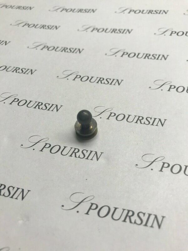 Bouton BTV 10,5x10 à Vis fendue 10x8 Laiton Gris Vintage - Bonne Affaire! - lot de 10 pièces