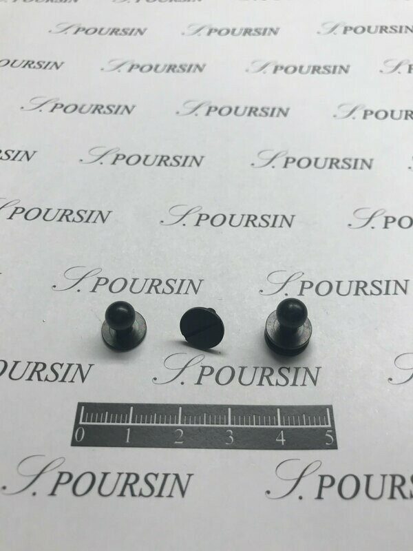 Bouton BTV 10,5x10 à Vis fendue 10x8 Laiton Noir - Bonne Affaire! - lot de 10 pièces