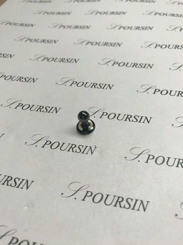 Repère 312  à mater - Pied 10x10 Laiton Nickel Noir Verni - lot de 10 pièces