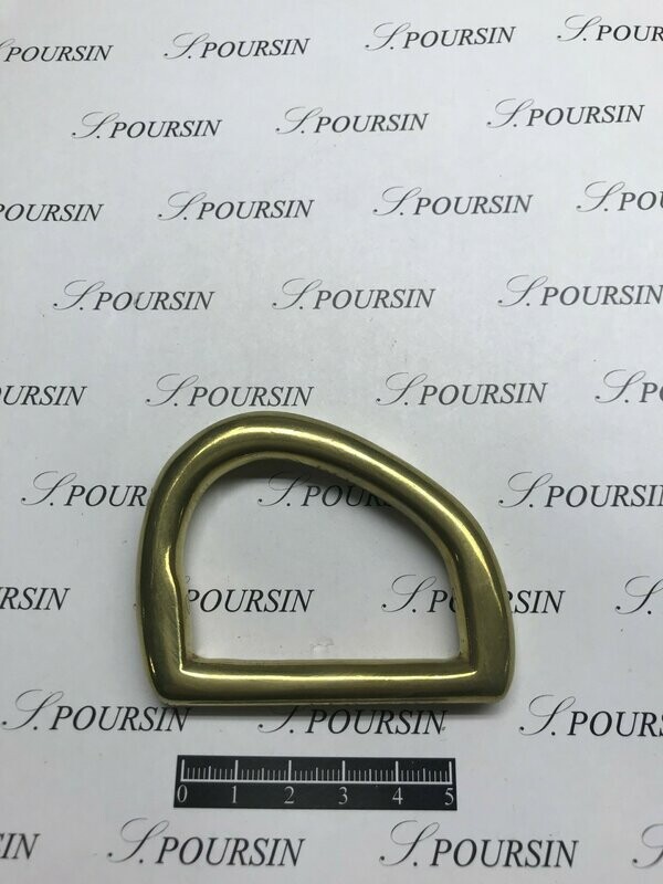 Dé de poitrail excentré 50mm Laiton Poli Bille - lot de 2 pièces
