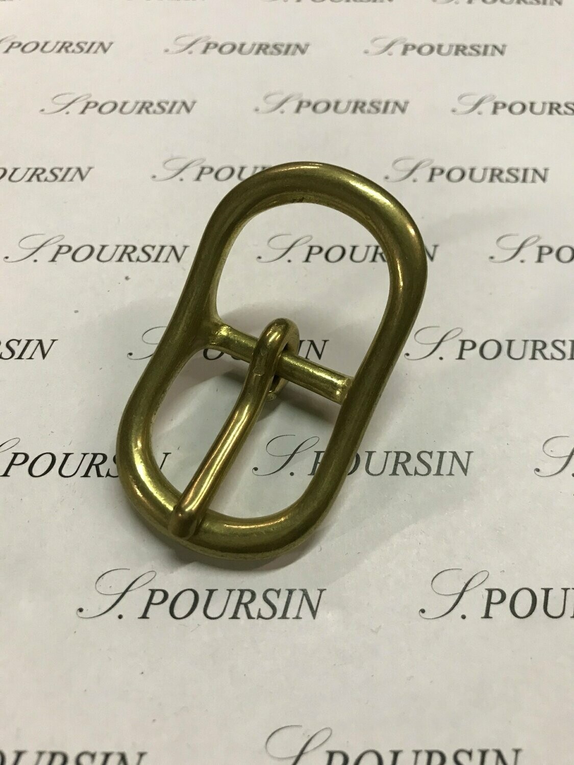 Boucle double 253/23 CH Laiton Poli Bille - lot de 2 pièces
