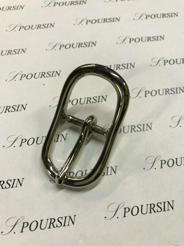 Boucle double 253/25 CH Laiton Poli Nickel - Bonne Affaire ! - lot de 2 pièces