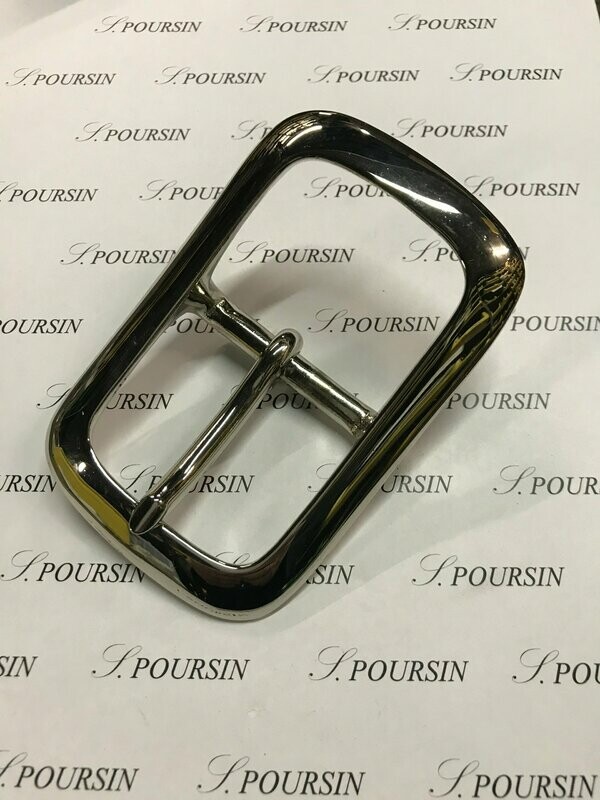 Boucle double 589/50 CH Laiton Poli Main Nickel - 1 pièce