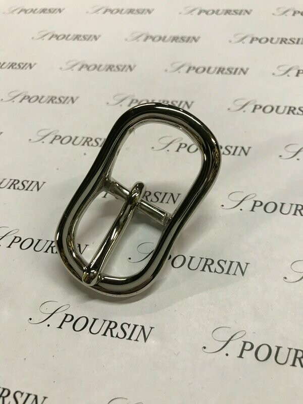 Boucle double 253/20 CH Laiton Poli Main Nickel - lot de 2 pièces