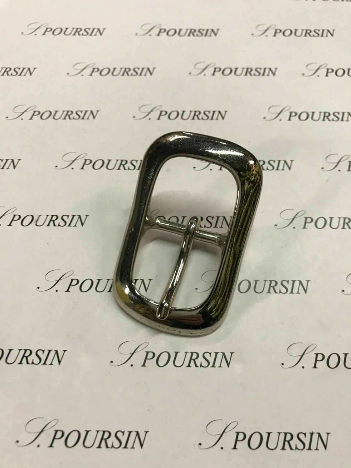 Boucle double 589/22 CH Laiton Nickel - lot de 2 pièces