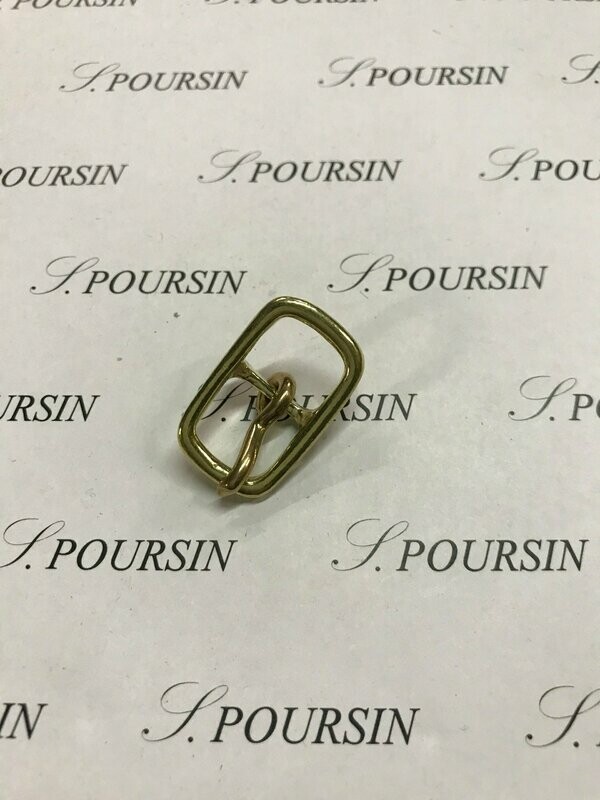 Boucle double Lyre 12 CH Laiton Poli Bille - lot de 4 pièces