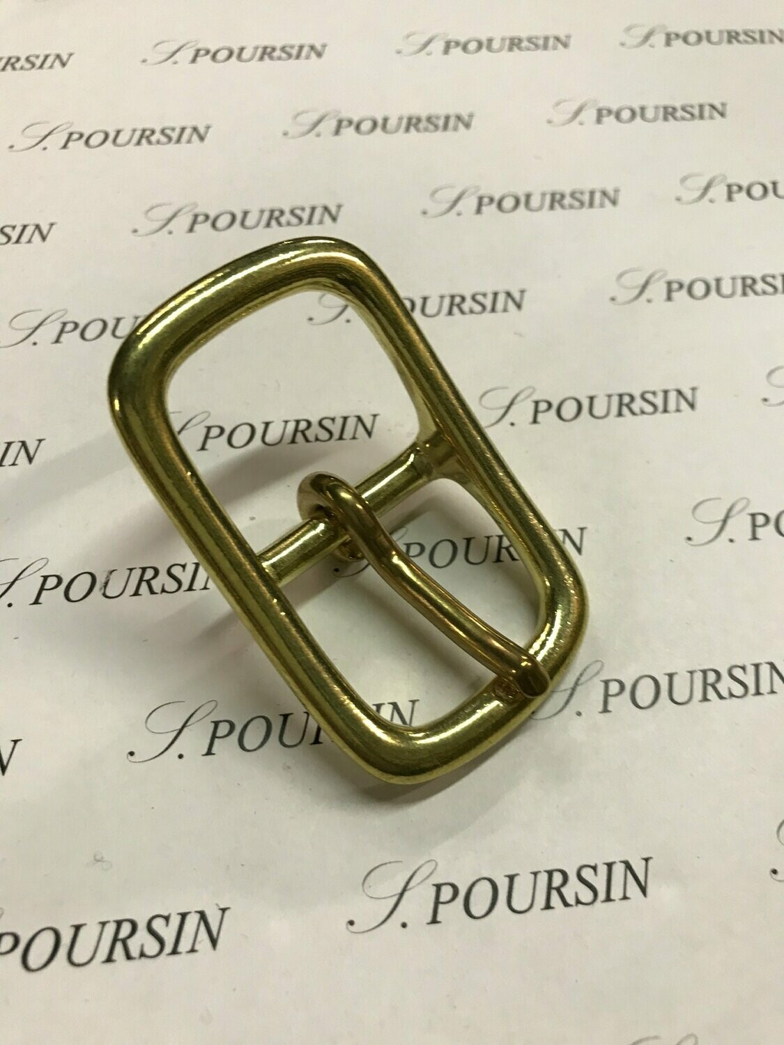 Boucle double Lyre 27 CH Laiton Poli Bille - lot de 2 pièces