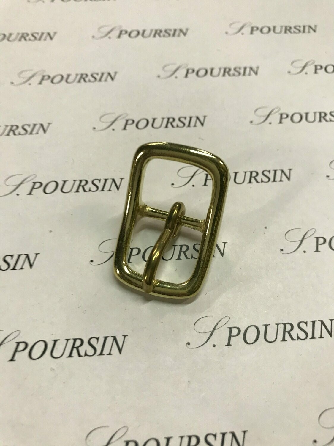 Boucle double Lyre 16 CH Laiton Poli Bille - lot de 4 pièces