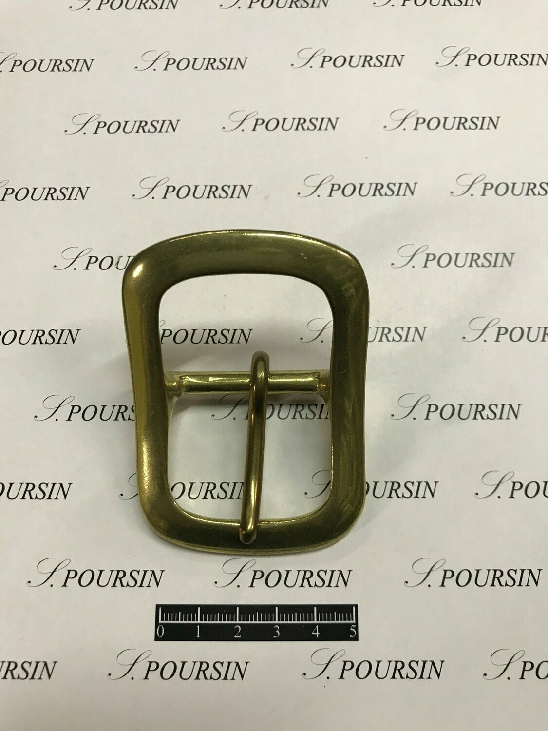 Boucle double 589/40 CH Laiton Poli Bille - 1 pièce