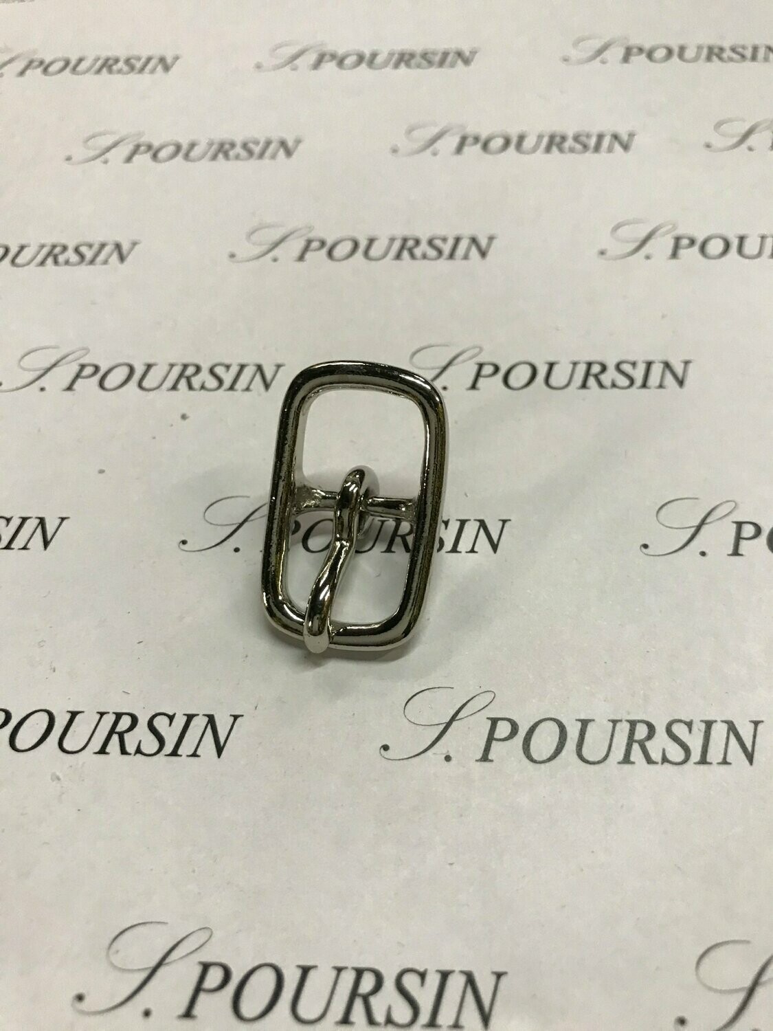 Boucle double Lyre 12 CH Laiton Nickel - lot de 4 pièces