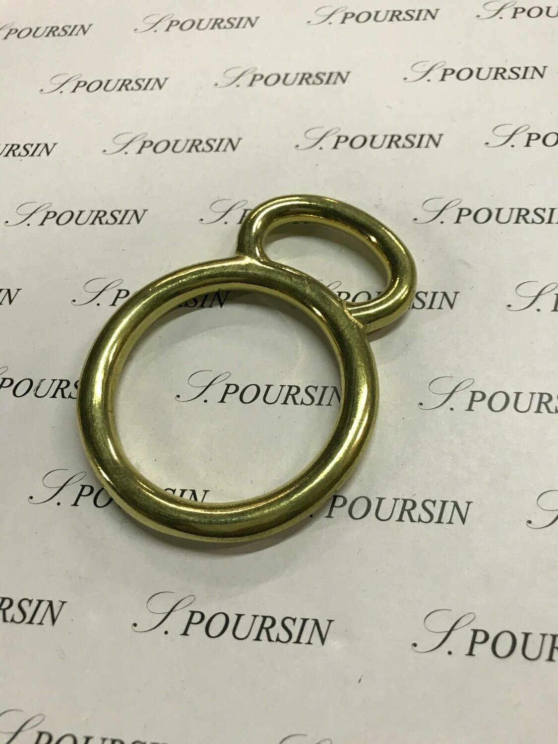 Anneau de licol 45x28 Maillechort - lot de 1 pièce