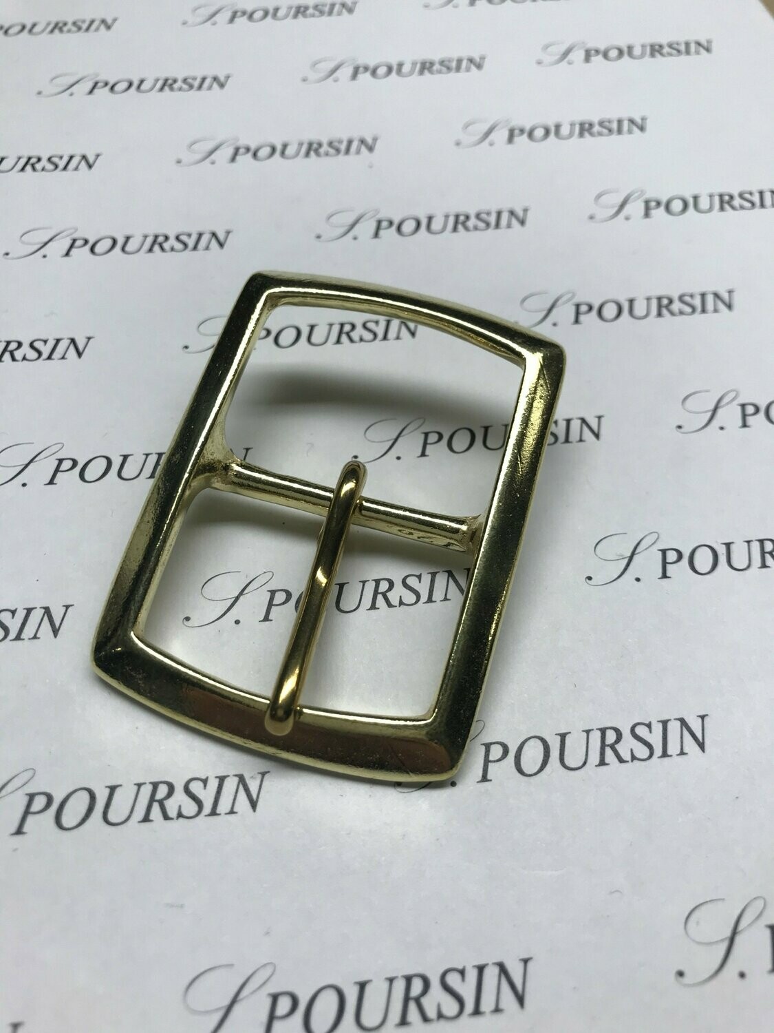 Boucle 38/35 Laiton Poli Bille - lot de 2 pièces
