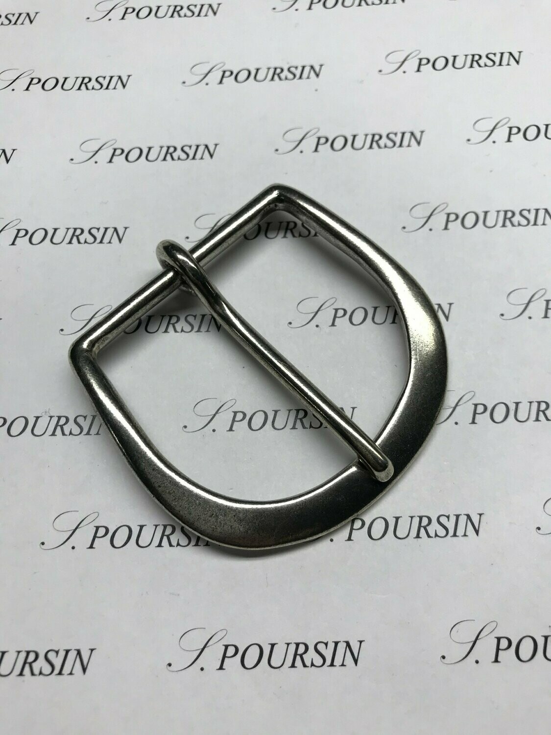 Boucle 251/50 Laiton Poli Bille Vieil Argent Clair Verni - lot de 2 pièces