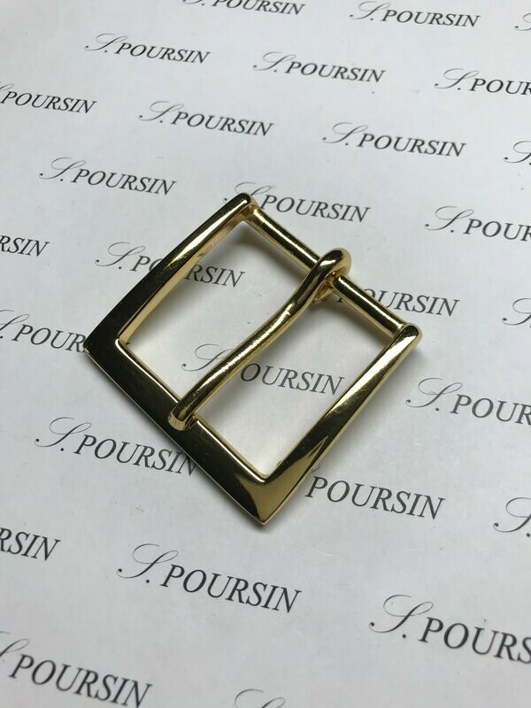 Boucle 35/45 Laiton Poli Doré Or3N Verni - Bonne Affaire! 1 pièce