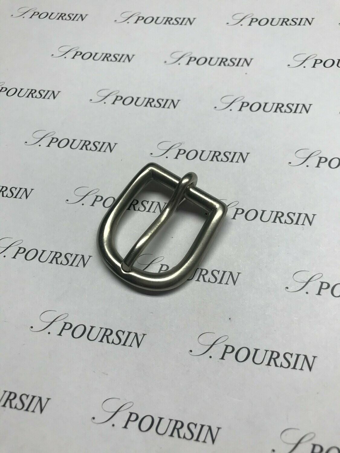 Boucle 253/23 Laiton Poli Main Nickel Brossé - lot de 2 pièces