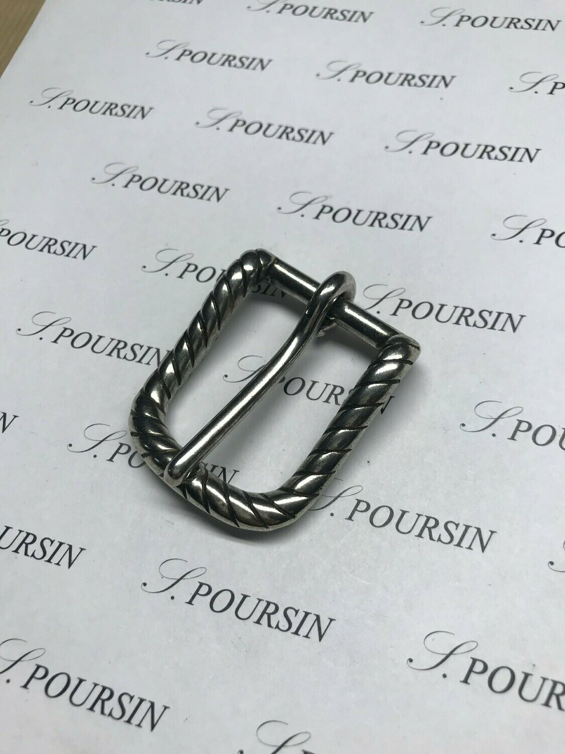 Boucle 389/30 Laiton Poli Bille Vieil Argent Clair Verni - lot de 1 pièce